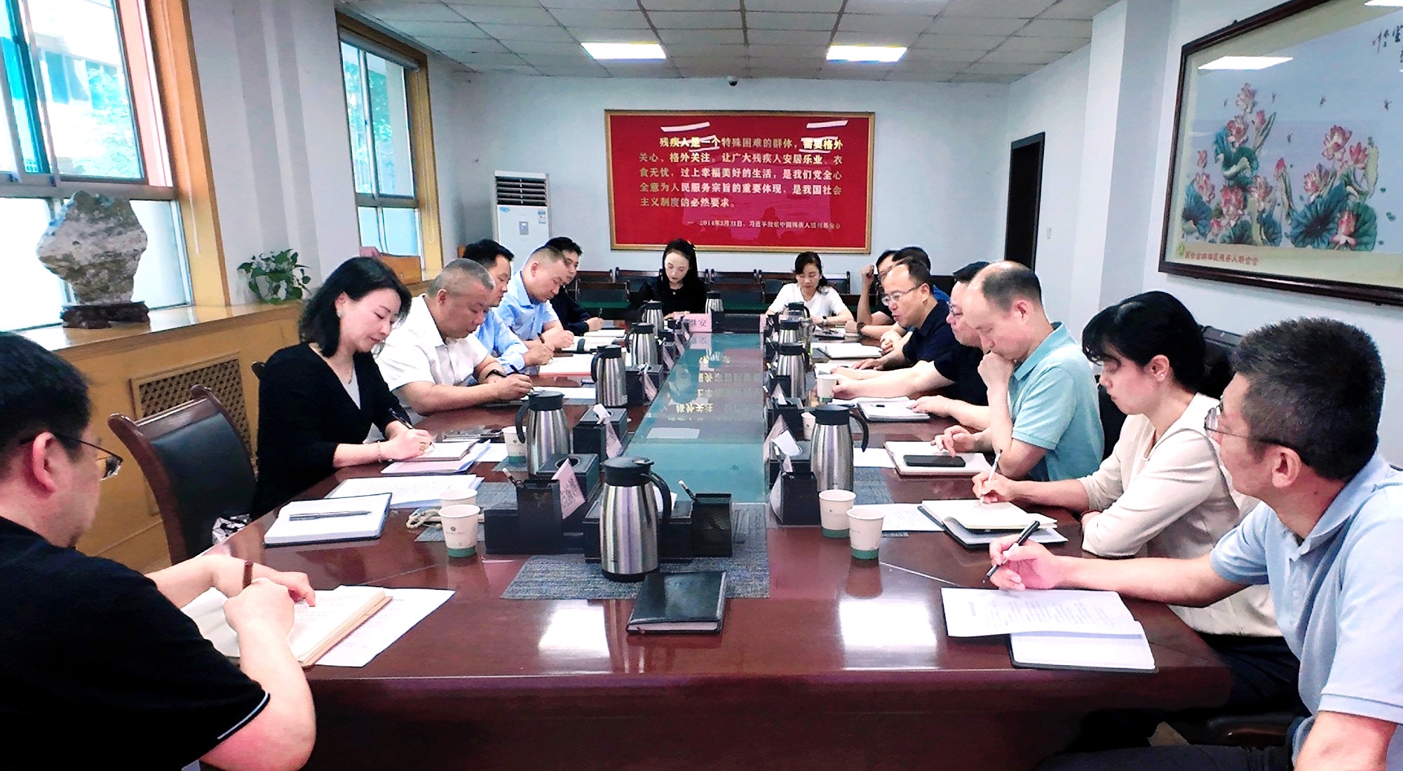 强盛一行赴西安市残疾人结合会发展专题调延转—共商残疾人康复养老事业发展，索求科技助残服务新模式