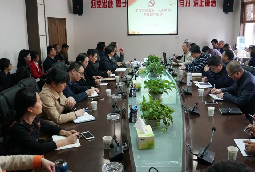 集团召开系统党组织书记进建十九大心灵专题培训会